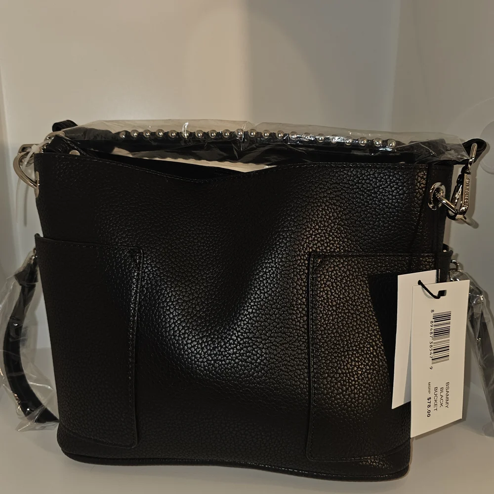 Steve Madden Bucket Bag With Studded Shoulder Strap And Crossbody Strap NWTs